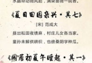 夏天的诗句,炎炎夏日里的诗意画卷
